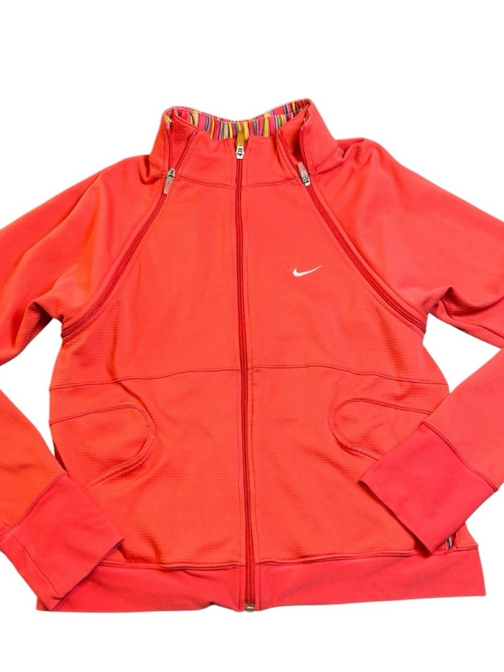 Nike Sphere Dry Convertible Jacket Vest Women's Large Coral Pink Running